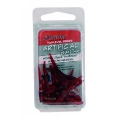 Merk [ 8 ] ALBATROS ARTIFICIAL WORM RED / BROWN P/20