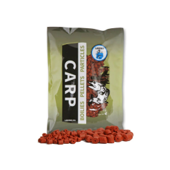 Merk [ 9 ] LASEBO SUPERFISH STRAWBERRY CARP PELLETS VOORGEBOORD 1 KG